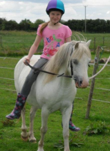 First ever ride together Jordan with Mr Darcy