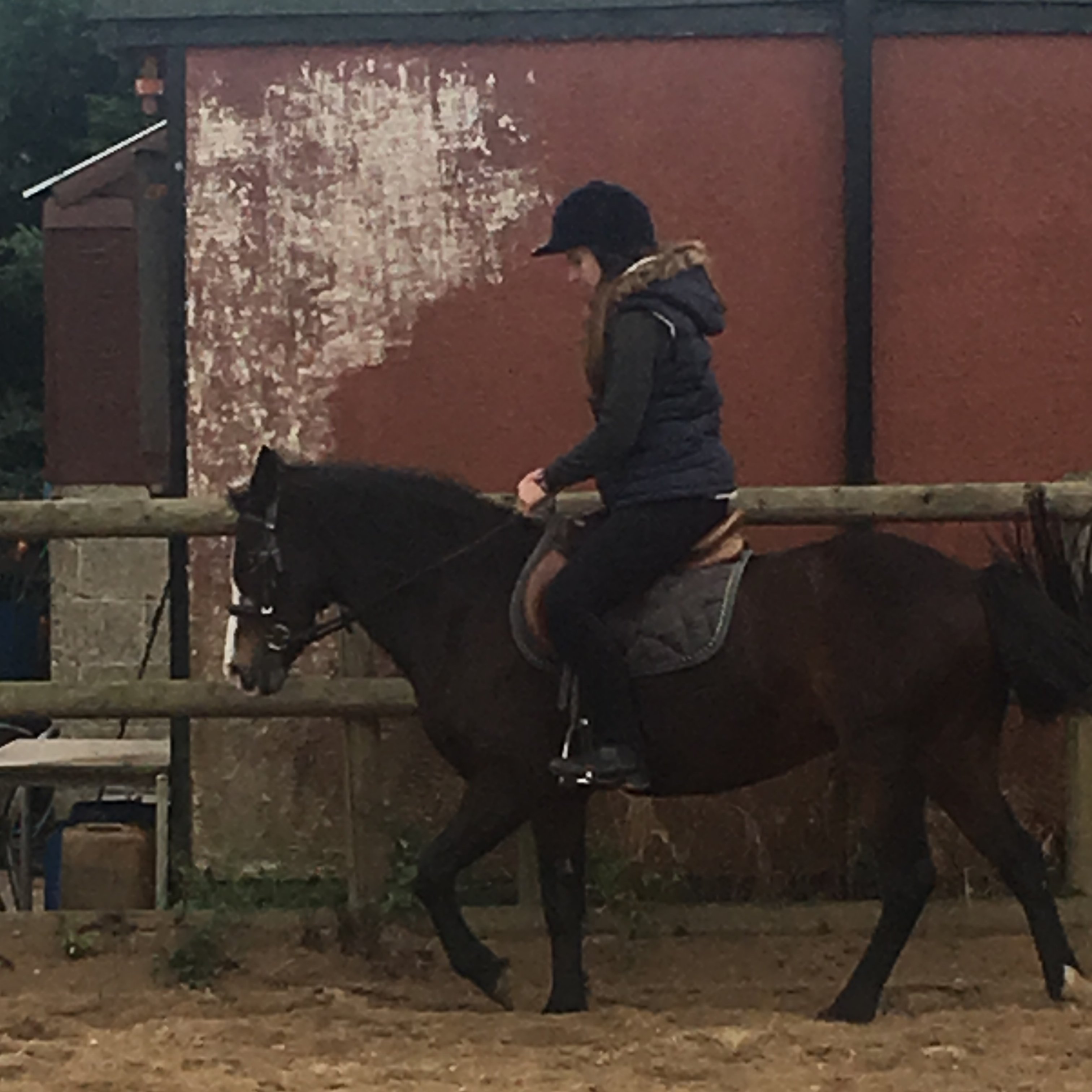 Me riding blue