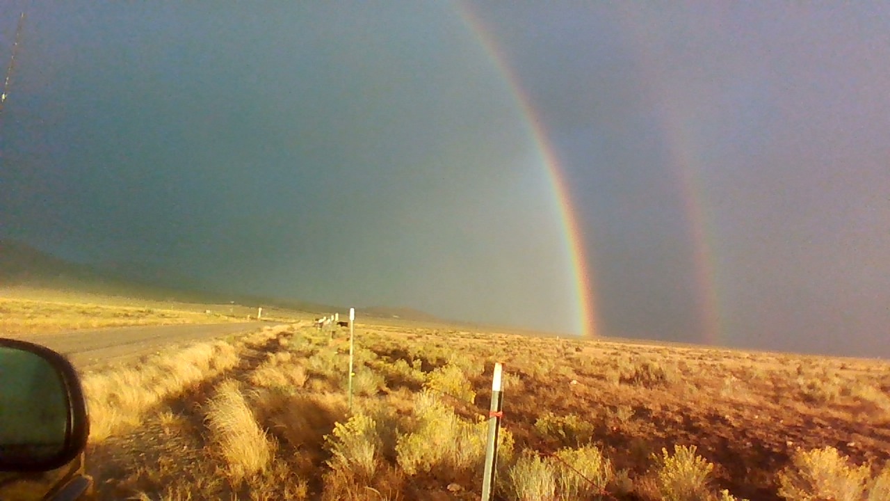 Rainbow on a rough day